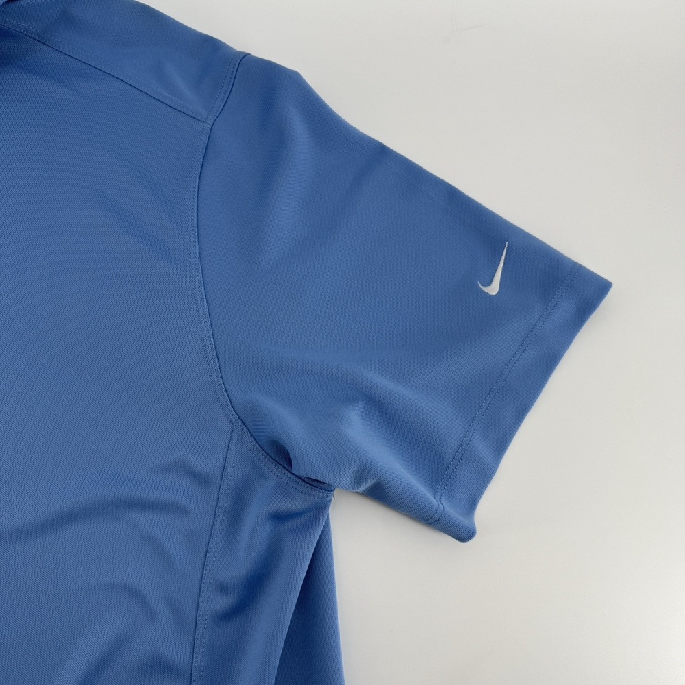 Nike Golf Mens XL Dri Fit Short Sleeve Button Polo Shirt Light Blue Casual logo - Picture 6 of 9